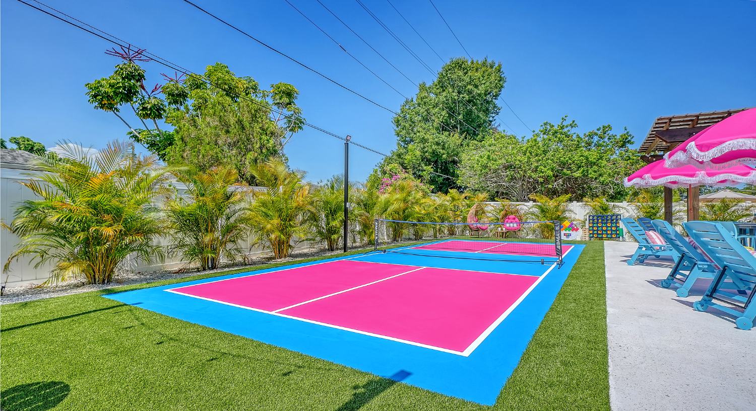 Private pickleball court